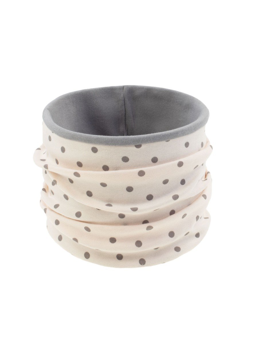 Niemowlęcy komin w groszki łososiowy Nicol,r.56