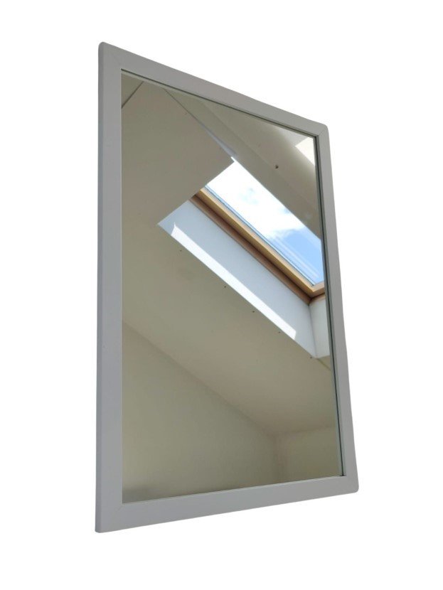 Lustro prostokątne z serii HIT Erama 40 x 60 cm w ramie białej 1szt.