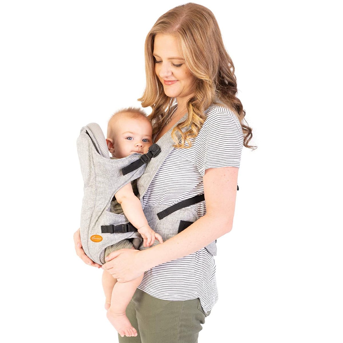 Dreambaby Ergonomiczny Deluxe 3 W 1 Wielokolorowy Nosidełko Dla Niemowląt Oxford: Do Przodu Do Tyłu I Do Tyłu - Szary Denin (Zgodny Z Normą En13209-..