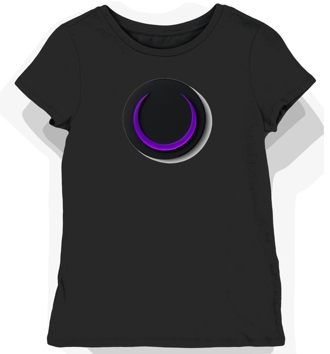 Koszulka damska czarna z nadrukiem Twitch S