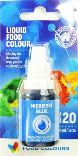 BARWNIK SPOŻYWCZY W PŁYNIE NIEBIESKI 20 ML