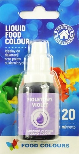 BARWNIK SPOŻYWCZY W PŁYNIE FIOLETOWY 20 ML