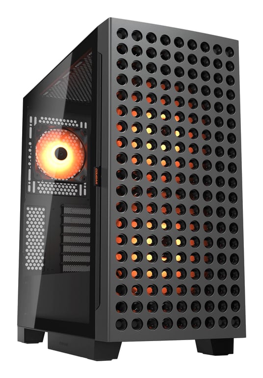 COUGAR Gaming Airface ECO RGB Midi Tower Czarny 385YA20.0001