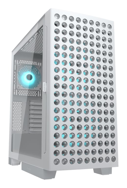 COUGAR Gaming Airface ECO RGB Midi Tower Biały 385YA20.0002