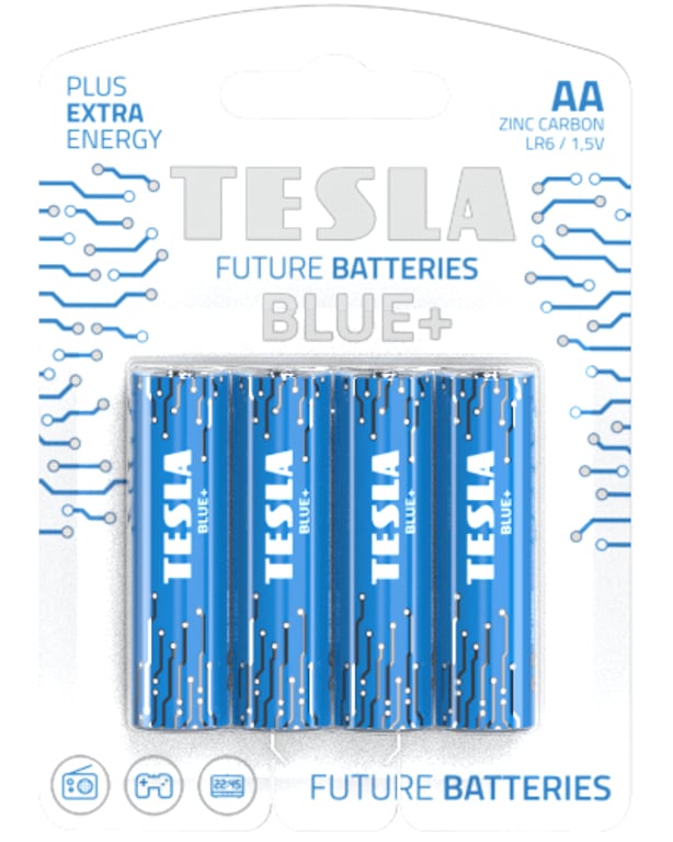 Tesla BLUE+ Jednorazowa bateria AA Cynkowo-węglowy