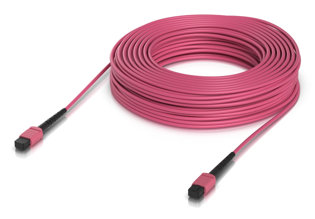 Ubiquiti UACC-OFC-MA-MPMP-30M kabel InfiniBand / światłowodowy MPO MPO/UPC Różowy
