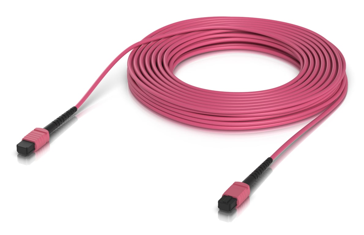 Ubiquiti UACC-OFC-MA-MPMP-15M kabel InfiniBand / światłowodowy MPO MPO/UPC Różowy