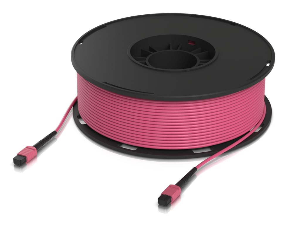 Ubiquiti UACC-OFC-MA-MPMP-100M kabel InfiniBand / światłowodowy MPO MPO/UPC Różowy