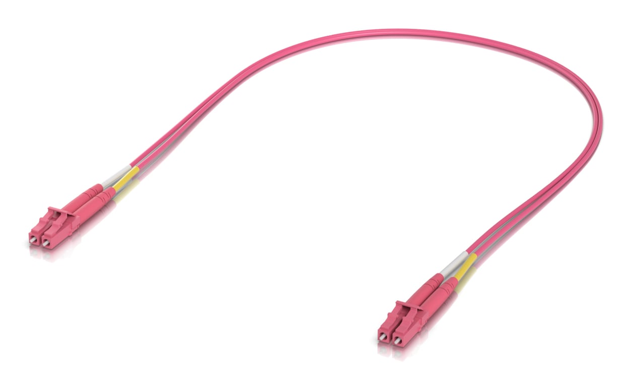 Ubiquiti UACC-OFC-M2-LULU-0.5M-50 kabel InfiniBand / światłowodowy 0,5 m LC LC/LC Różowy