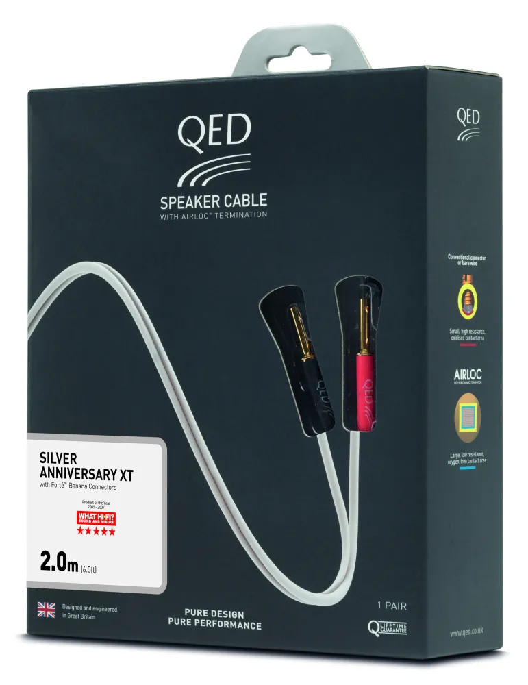 QED REFERENCE Przewód głośnikowy SILVER ANNIVERSARY XT, Długość: 5 m