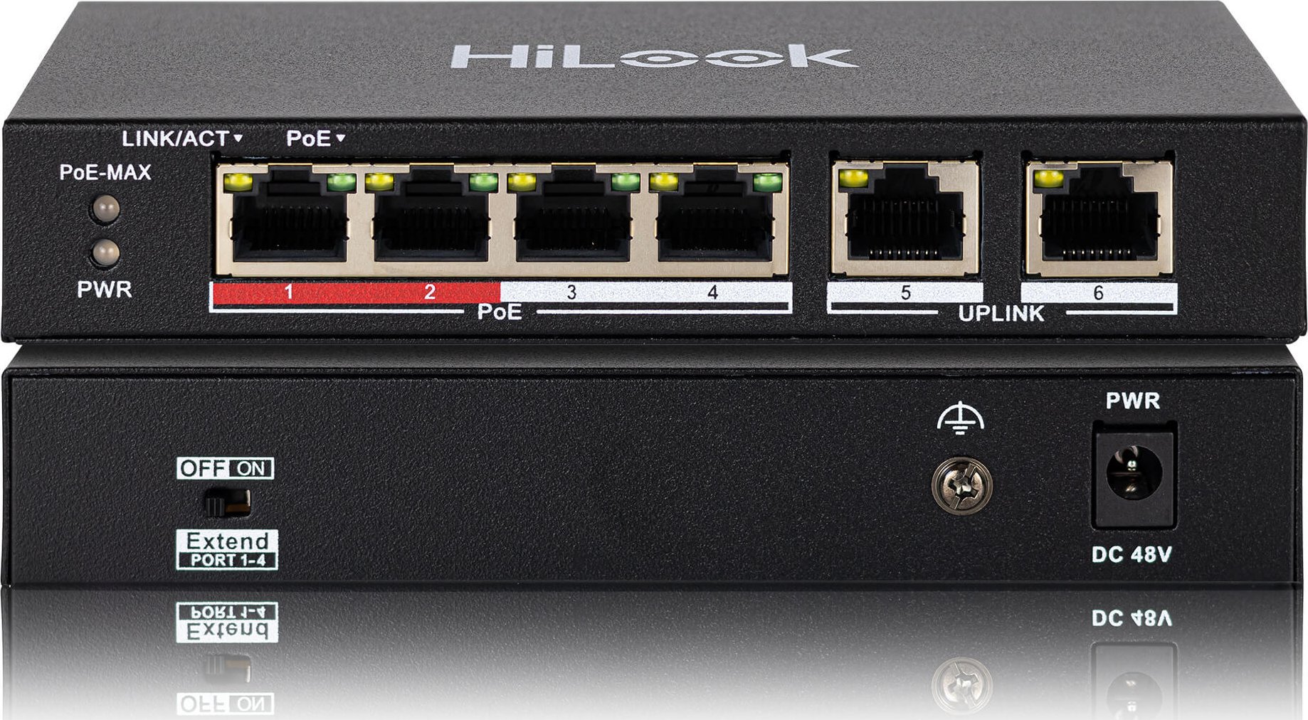 Switch HiLook Switch POE SW-06-POE 4-portowy HiLook by Hikvision SW-06-POE