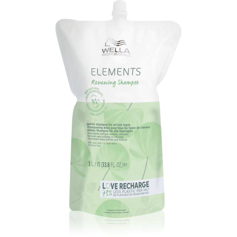 Wella Elements Renewing refill, szampon do wszystkich rodzajów włosów, 1000ml