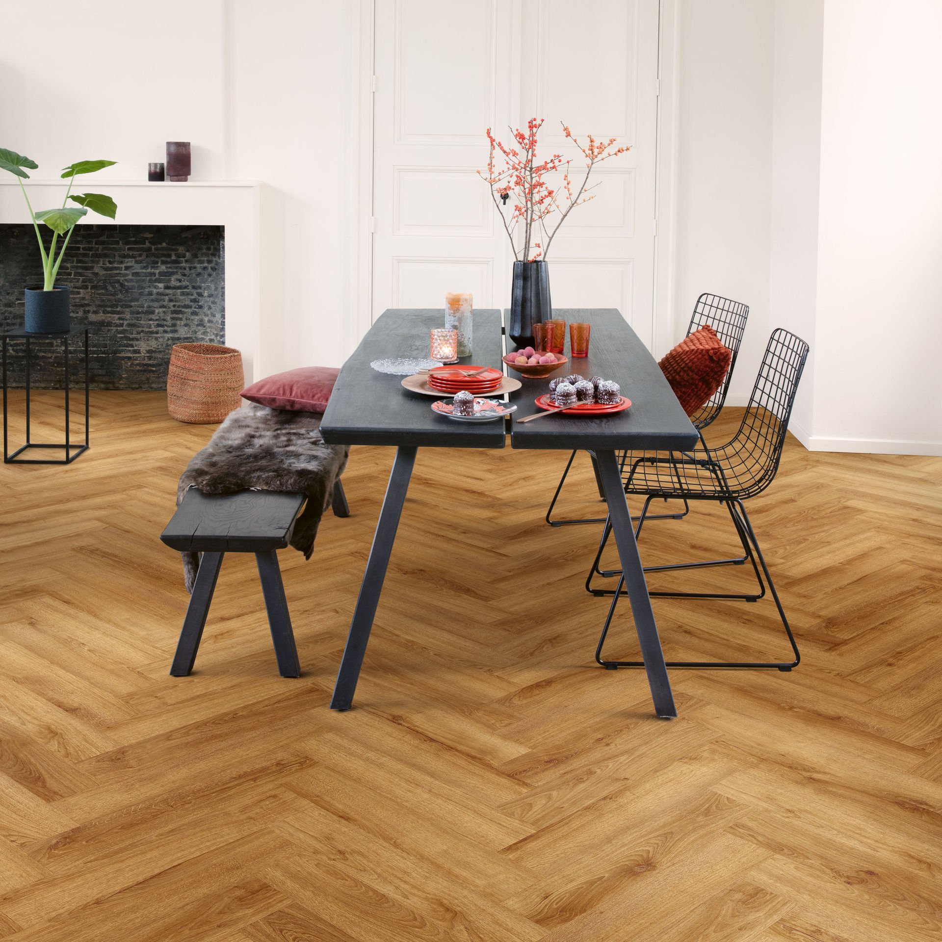 Panele Winylowe Unilin Vitality Pulse Hb Terra Oak Natural Dark Kl. 33 5,0 + 1,0 mm click z podkładem