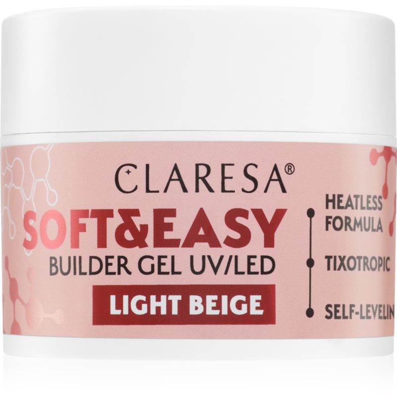 Claresa żel budujący Soft&Easy gel light beige 45g