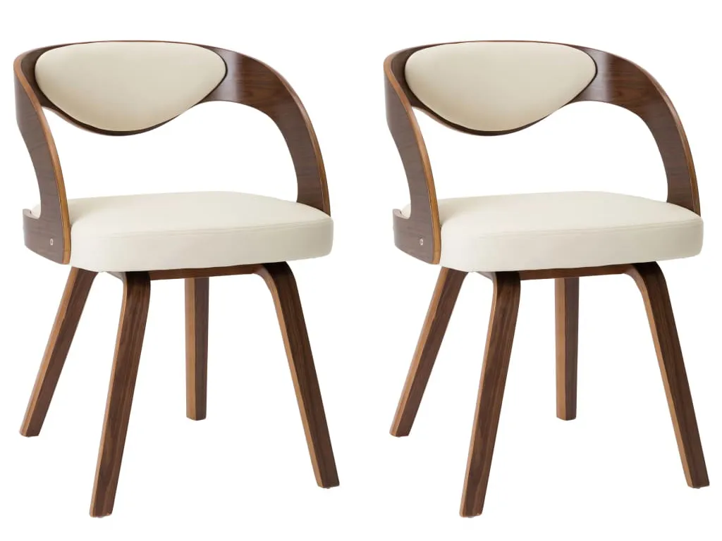 Nowoczesny kremowy komplet krzeseł R8-W70