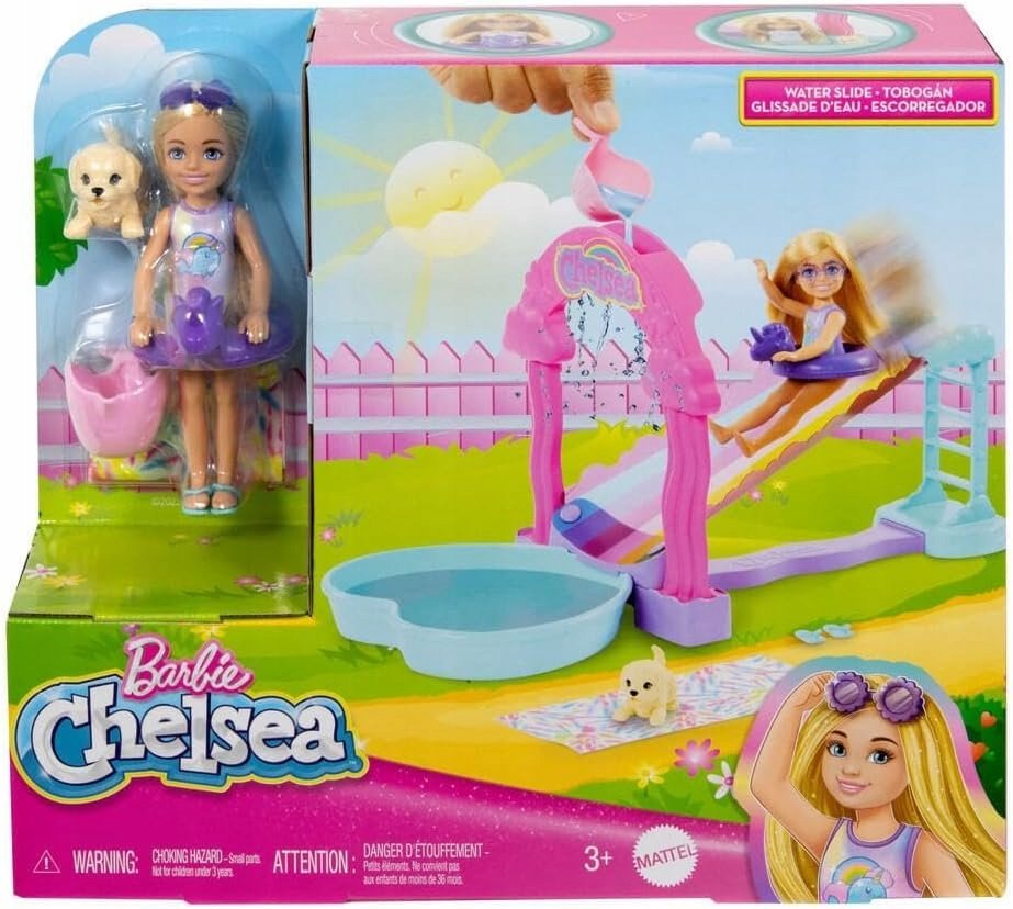 BARBIE CHELSEA ZESTAW WODNA ZJEŻDŻALNIA