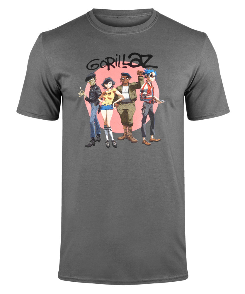 koszulka GORILLAZ - GROUP CIRCLE RISE-XL