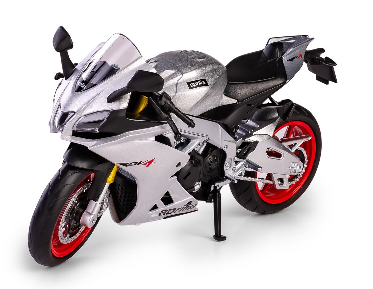 RMZ City 2021 APRILIA RSV4 RR1000 SREBRNY 1:12 H-134