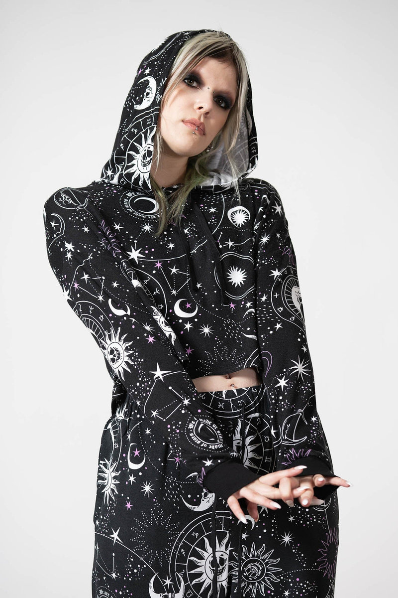 bluza damska KILLSTAR - GALAXY, z kapturem-XXL