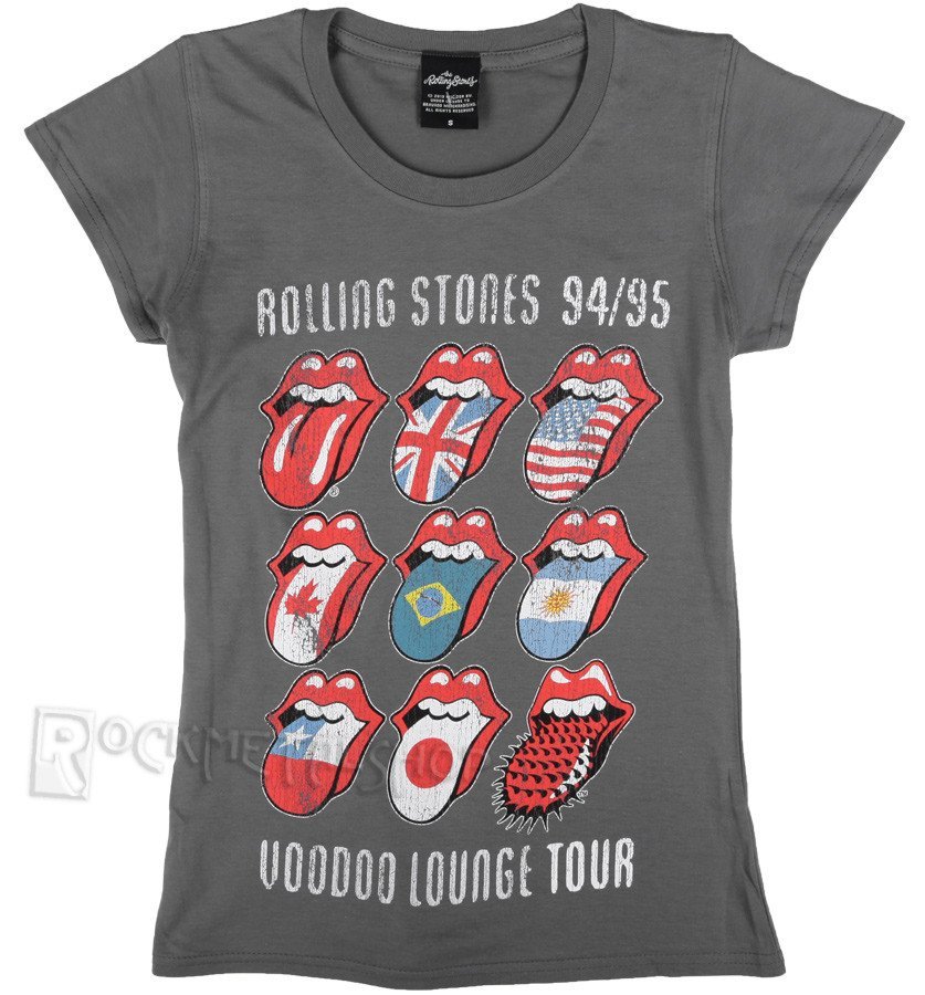 bluzka damska ROLLING STONES - VOODOO LOUNGE TONGUES szara-S