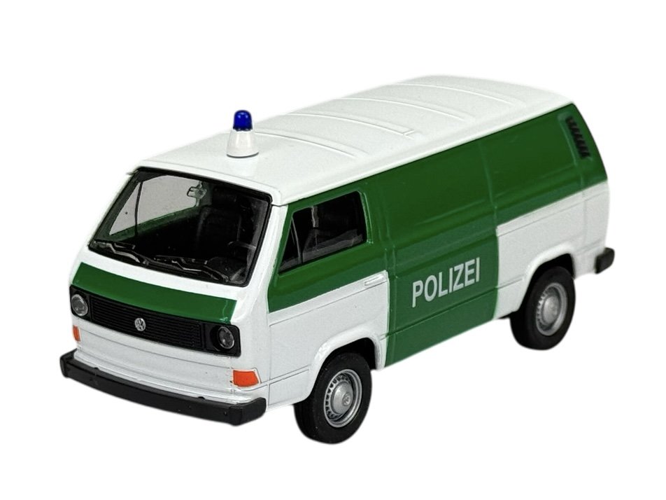 WELLY VW VOLKSWAGEN T3 VAN POLICJA 1:34 SAMOCHÓD NOWY METALOWY MODEL