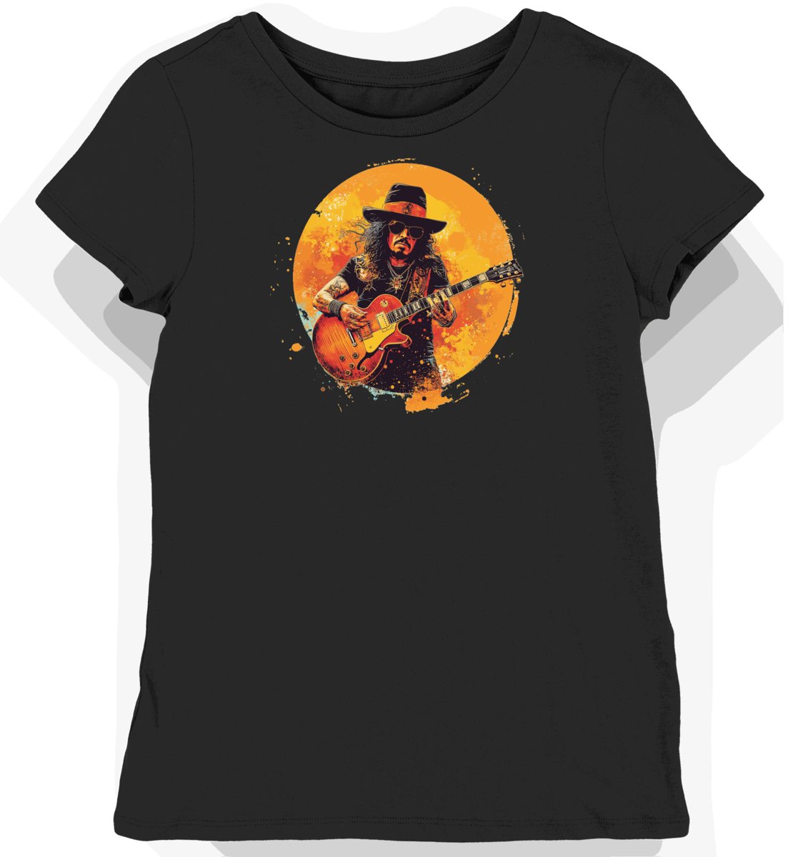 Koszulka damska czarna z nadrukiem Guns N' Roses XXL