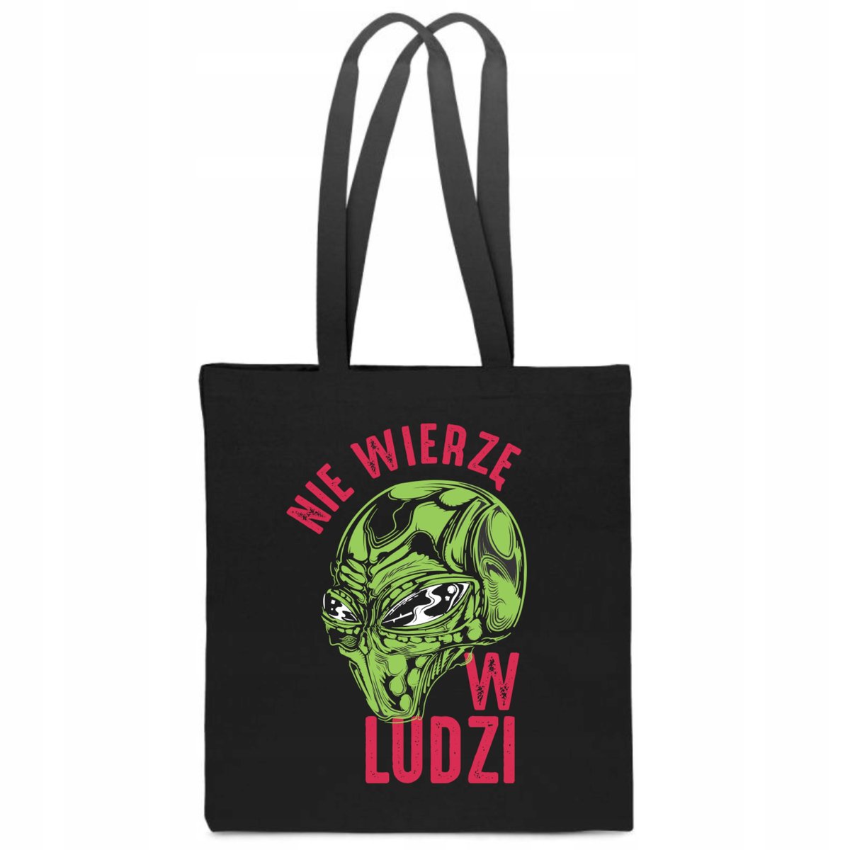 EKO TORBA Bawełniana NIE WIERZĘ W LUDZI UFO obcy alien kosmita TT_237