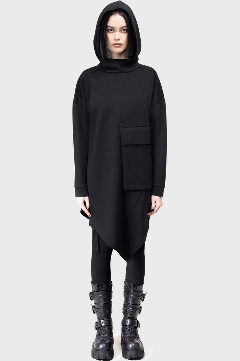 bluza damska KILLSTAR - SINISTRAE, z kapturem-XL