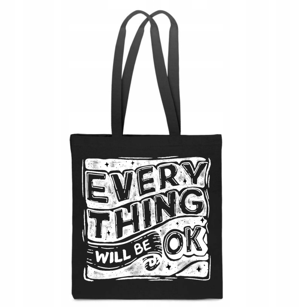 EKO TORBA Bawełniana EVERYTHING WILL BE OK wszystko będzie peace TT_178