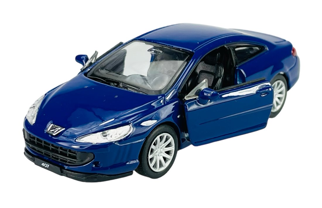 WELLY PEUGEOT 407 NIEBIESKI 1:34 SAMOCHÓD NOWY METALOWY MODEL