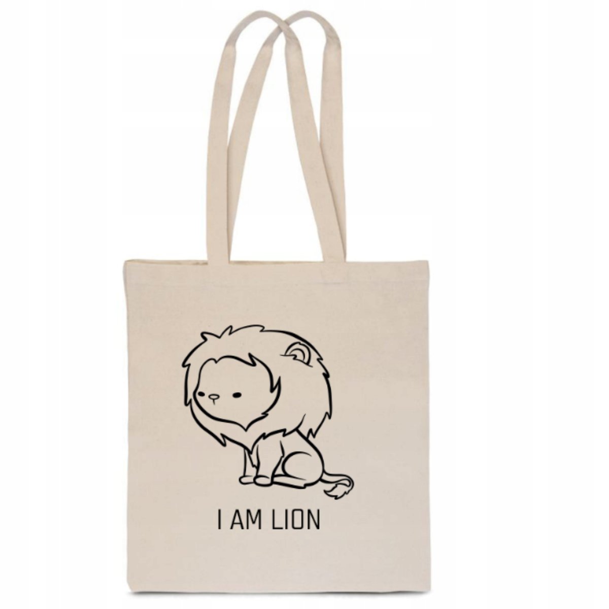 EKO TORBA BAWEŁNIANA Lew Mały Lewek I AM LION na zakupy urocza Lidl TT_075
