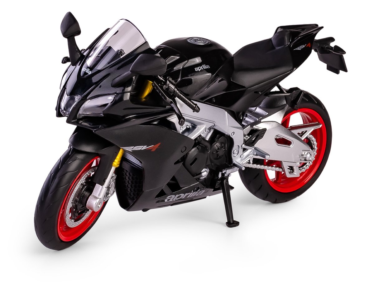 RMZ City 2021 APRILIA RSV4 RR1000 CZARNY 1:12 H-133