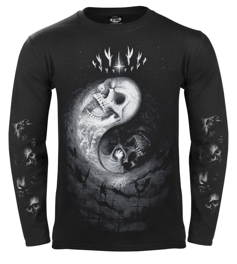 longsleeve YIN YANG SKULLS-XL