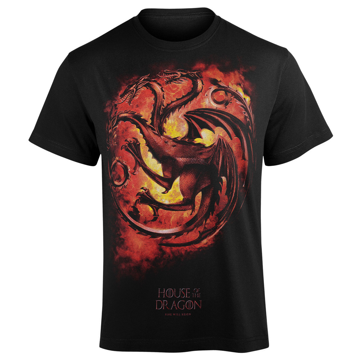 koszulka HOUSE OF THE DRAGON - DRAGON FLAMES-M