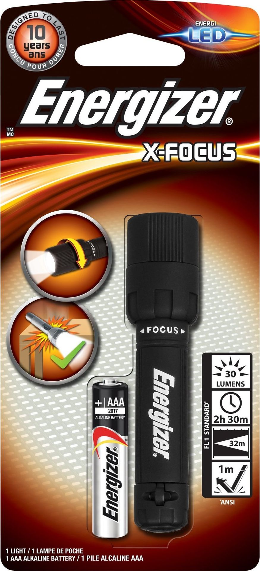 Energizer X-focus LED 30lm