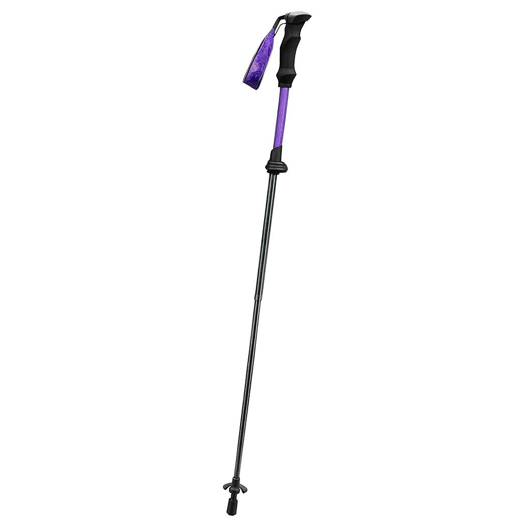 Kijki trekkingowe nordic walking aluminiowe 110 - 130 cm - fioletowe Qunature