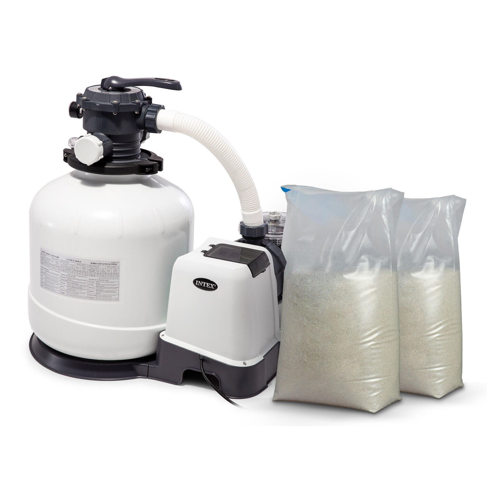 Pompa filtrująca piaskowa, 12000 l/h, Intex, + 50 kg piasku, 26652