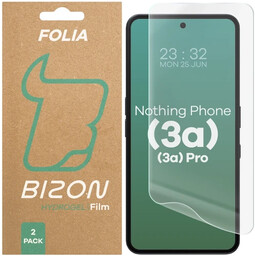 Bizon Folia hydrożelowa na ekran Glass Hydrogel Front do Nothing Phone (3a) / (3a) Pro, 2 sztuki