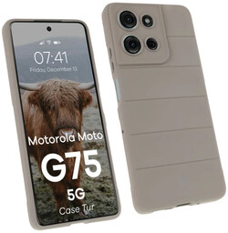 Bizon Pancerne etui Case Tur do Motorola Moto G75 5G, jasnoszare