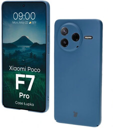 Bizon Etui Case Łupka do Xiaomi Poco F7 Pro, niebieskie