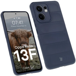 Bizon Pancerne etui Case Tur do Oppo Reno13 F, granatowe