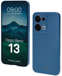 Bizon Etui Case Łupka do Oppo Reno13, niebieskie