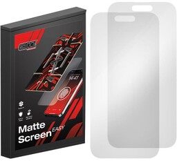 Grizzprotector Folia matowa na ekran Grizz MateScreen Easy do iPhone 16 z aplikatorem, 2 sztuki