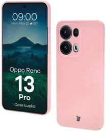 Bizon Etui Case Łupka do Oppo Reno13 Pro, różowe