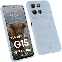 Bizon Pancerne etui Case Tur do Motorola Moto G15 / G15 Power, jasnoniebieskie