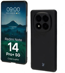 Bizon Etui Case Łupka do Xiaomi Redmi Note 14 Pro Plus 5G, czarne