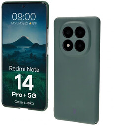 Bizon Etui Case Łupka do Xiaomi Redmi Note 14 Pro Plus 5G, zielone