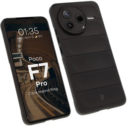 Bizon Pancerne etui Case Tur do Xiaomi Poco F7 Pro, czarne