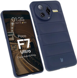Bizon Pancerne etui Case Tur do Xiaomi Poco F7 Ultra, granatowe