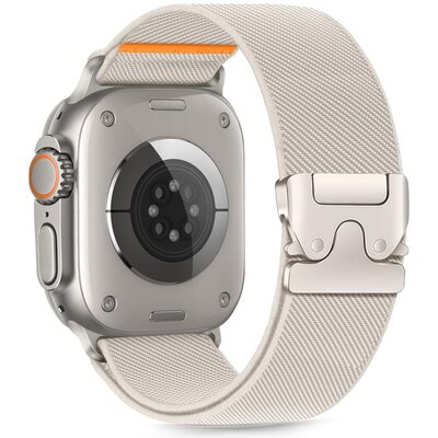 Pasek TECH-PROTECT Nylon Clasp do Apple Watch 6/7/8/9/SE/Ultra (44/45/46/49mm) Tytanowy